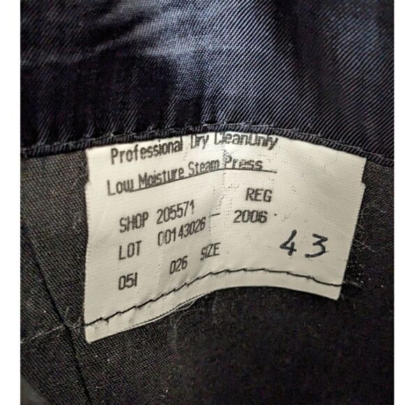 Brooks Brothers Brooksease USA Men's Pinstripe Navy Two Button Blazer Wool Sz 43 - Picture 8 of 9